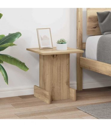 vidaXL End Table Artisan Oak 35.5 x 35 x 40 cm Engineered Wood — Size: 36.5 x 35 x 40 cm
