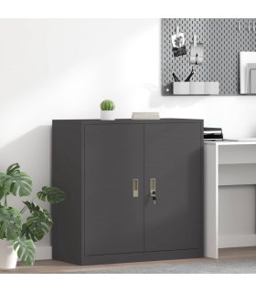 vidaXL Storage Cabinet Black 90 x 40 x 90 cm Steel