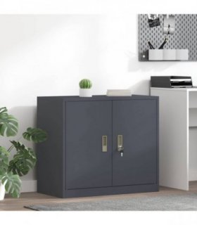 vidaXL Storage Cabinet Anthracite 80 x 40 x 70 cm Steel