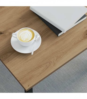 vidaXL Coffee Table Artisian Oak 40 x 40 x 36 cm Engineered Wood — Colour: Artisan oak