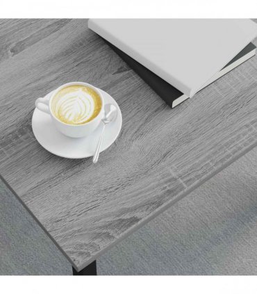vidaXL Coffee Table Grey Sonoma 60 x 30 x 36 cm Engineered Wood