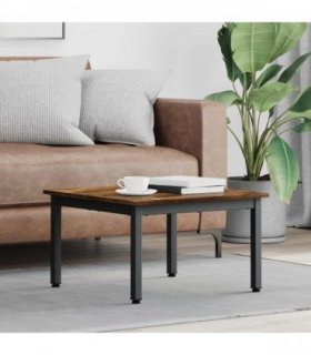 vidaXL Coffee Table Smoke Oak 60 x 60 x 36 cm Engineered Wood — Colour: Smoked oak