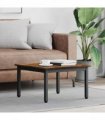 vidaXL Coffee Table Smoke Oak 60 x 60 x 36 cm Engineered Wood — Colour: Smoked oak