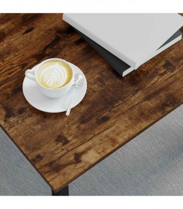 vidaXL Coffee Table Smoke Oak 60 x 60 x 36 cm Engineered Wood — Colour: Smoked oak