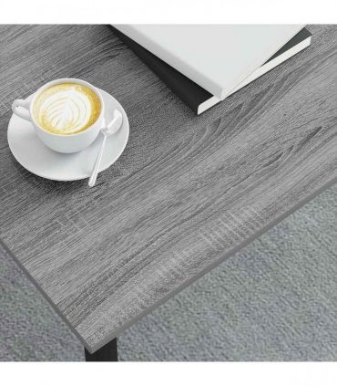 vidaXL Coffee Table Grey Sonoma 100 x 100 x 45 cm Engineered Wood