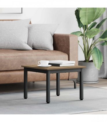 vidaXL Coffee Table Artisian Oak 50 x 50 x 36 cm Engineered Wood — Colour: Artisan oak