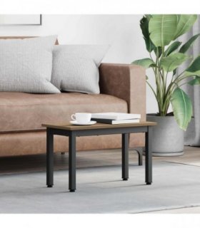vidaXL Coffee Table Artisian Oak 60 x 30 x 36 cm Engineered Wood — Colour: Artisan oak