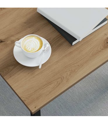 vidaXL Coffee Table Artisian Oak 60 x 30 x 36 cm Engineered Wood — Colour: Artisan oak