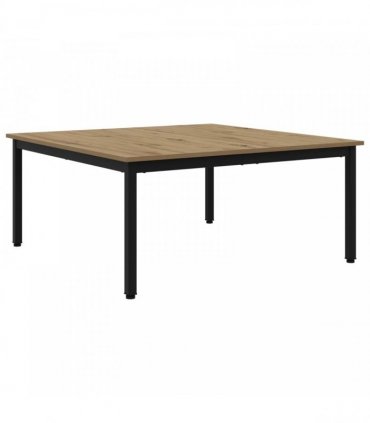 vidaXL Coffee Table Artisian Oak 100 x 100 x 45 cm Engineered Wood — Colour: Artisan oak