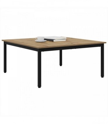 vidaXL Coffee Table Artisian Oak 100 x 100 x 45 cm Engineered Wood — Colour: Artisan oak