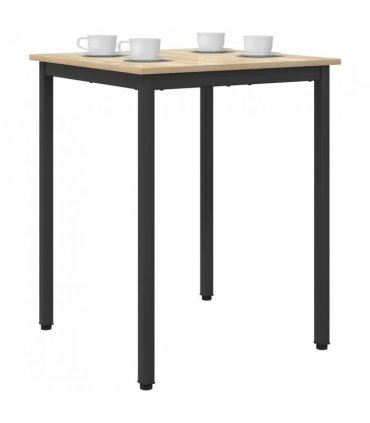 vidaXL Dining Tables 60 x 60 x 75 cm METAL — Colour: Sonoma oak