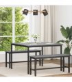 vidaXL Dining Tables 110 x 110 x 75 cm METAL — Colour: Grey sonoma