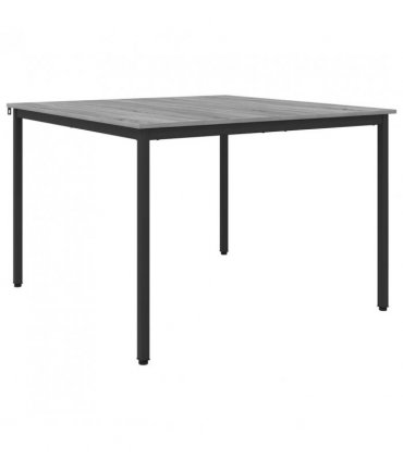 vidaXL Dining Tables 110 x 110 x 75 cm METAL — Colour: Grey sonoma