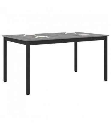 vidaXL Dining Tables 150 x 78 x 75 cm METAL — Colour: Grey sonoma, Size: 150 x 90 x 75 cm