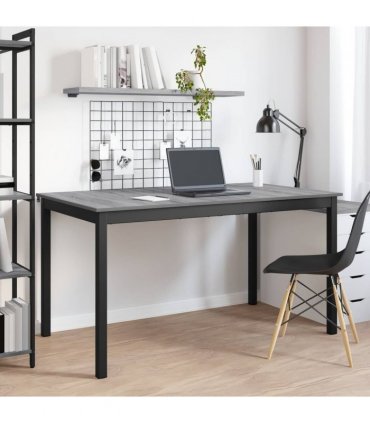 vidaXL Dining Tables 150 x 78 x 75 cm METAL — Colour: Grey sonoma, Size: 150 x 90 x 75 cm