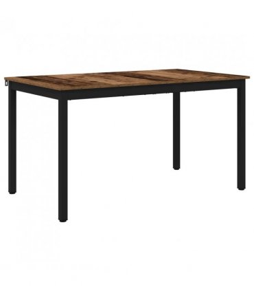 vidaXL Dining Tables 140 x 80 x 75 cm METAL — Colour: Old wood