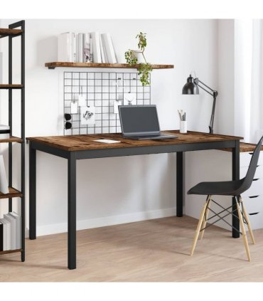 vidaXL Dining Tables 140 x 80 x 75 cm METAL — Colour: Old wood