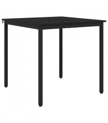 vidaXL Dining Tables 80 x 80 x 75 cm METAL — Colour: Black oak
