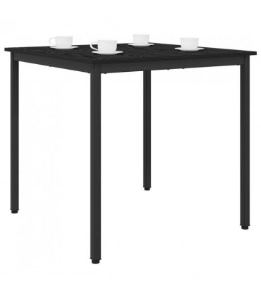 vidaXL Dining Tables 80 x 80 x 75 cm METAL — Colour: Black oak