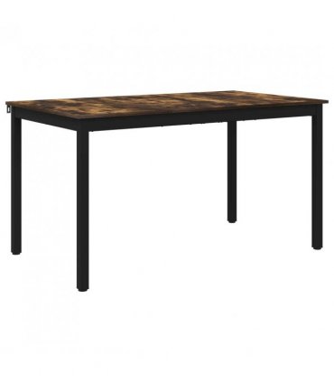 vidaXL Dining Tables 140 x 80 x 75 cm METAL — Colour: Smoked oak