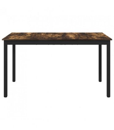 vidaXL Dining Tables 140 x 80 x 75 cm METAL — Colour: Smoked oak