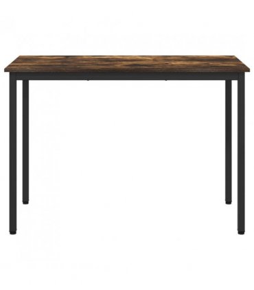 vidaXL Dining Tables 110 x 100 x 75 cm METAL — Colour: Smoked oak, Size: 110 x 55 x 75 cm