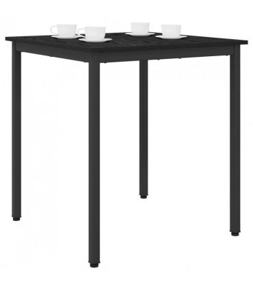 vidaXL Dining Tables 70 x 70 x 75 cm METAL — Colour: Black oak