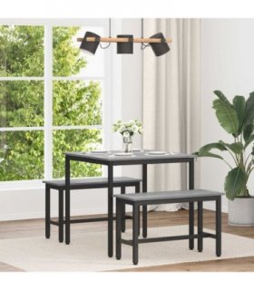 vidaXL Dining Tables 80 x 80 x 75 cm METAL — Colour: Grey sonoma