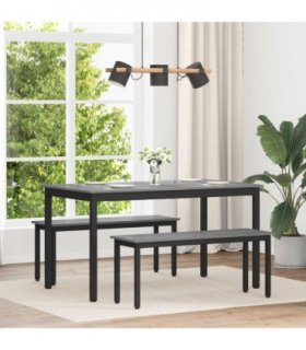vidaXL Dining Tables 140 x 80 x 75 cm METAL — Colour: Grey sonoma