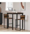vidaXL Standing Bar Table Engineered Wood — Colour: Old wood, Size: 80 x 80 x 105 cm