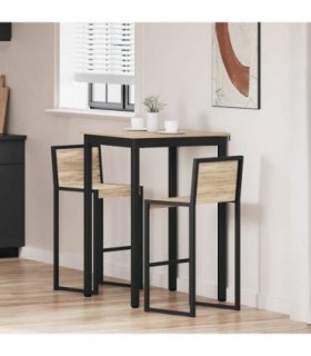 vidaXL Standing Bar Table Engineered Wood — Colour: Sonoma oak, Size: 70 x 70 x 105 cm
