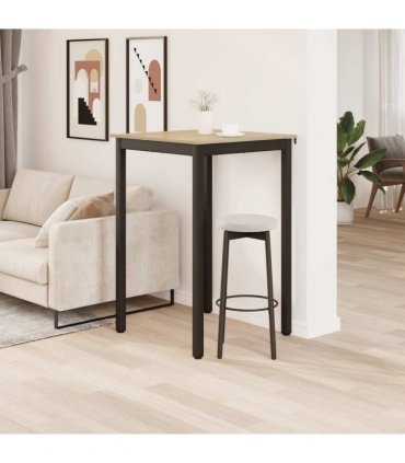 vidaXL Standing Bar Table Engineered Wood — Colour: Sonoma oak, Size: 70 x 70 x 105 cm
