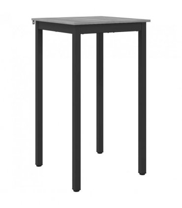 vidaXL Standing Bar Table Engineered Wood — Colour: Grey sonoma, Size: 60 x 60 x 105 cm
