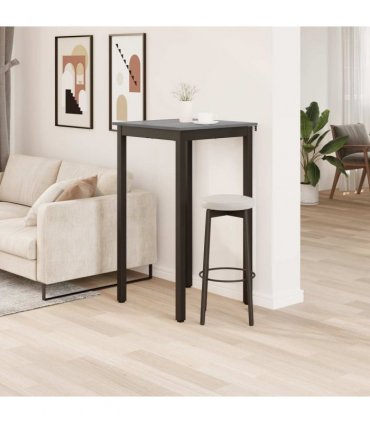 vidaXL Standing Bar Table Engineered Wood — Colour: Grey sonoma, Size: 60 x 60 x 105 cm