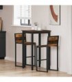 vidaXL Standing Bar Table Engineered Wood — Colour: Old wood, Size: 60 x 60 x 105 cm