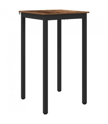 vidaXL Standing Bar Table Engineered Wood — Colour: Old wood, Size: 60 x 60 x 105 cm