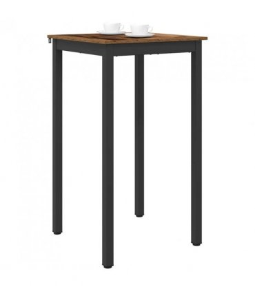 vidaXL Standing Bar Table Engineered Wood — Colour: Old wood, Size: 60 x 60 x 105 cm