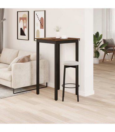 vidaXL Standing Bar Table Engineered Wood — Colour: Old wood, Size: 60 x 60 x 105 cm