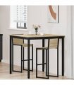 vidaXL Standing Bar Table Engineered Wood — Colour: Sonoma oak, Size: 110 x 110 x 105 cm