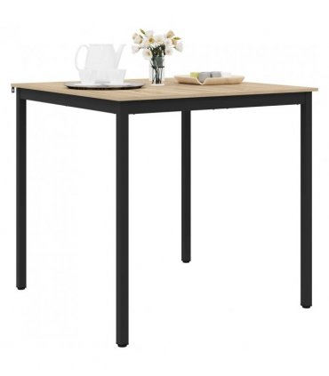 vidaXL Standing Bar Table Engineered Wood — Colour: Sonoma oak, Size: 110 x 110 x 105 cm
