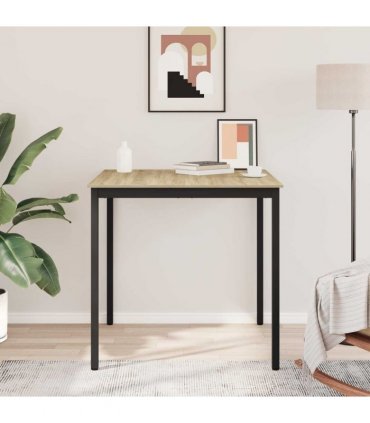 vidaXL Standing Bar Table Engineered Wood — Colour: Sonoma oak, Size: 110 x 110 x 105 cm