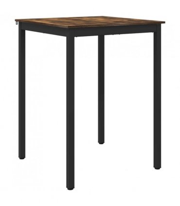 vidaXL Standing Bar Table Engineered Wood — Colour: Smoked oak, Size: 80 x 80 x 105 cm
