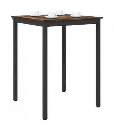 vidaXL Standing Bar Table Engineered Wood — Colour: Smoked oak, Size: 80 x 80 x 105 cm