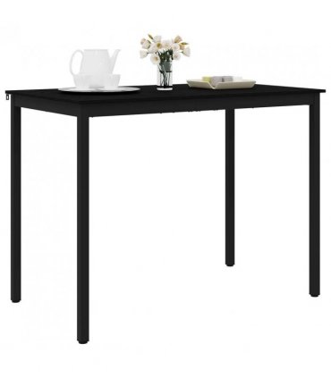 vidaXL Standing Bar Table Engineered Wood — Colour: Black oak, Size: 140 x 80 x 105 cm
