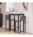 vidaXL Standing Bar Table Engineered Wood — Colour: Grey sonoma, Size: 70 x 70 x 105 cm