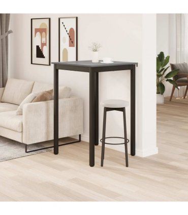 vidaXL Standing Bar Table Engineered Wood — Colour: Grey sonoma, Size: 70 x 70 x 105 cm