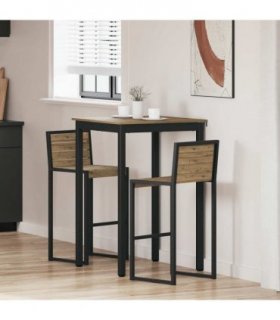 vidaXL Standing Bar Table Engineered Wood — Colour: Artisan oak, Size: 70 x 70 x 105 cm