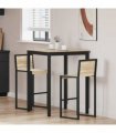 vidaXL Standing Bar Table Engineered Wood — Colour: Sonoma oak, Size: 80 x 80 x 105 cm