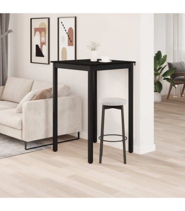 vidaXL Standing Bar Table Engineered Wood — Colour: Black oak, Size: 70 x 70 x 105 cm