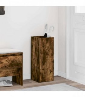 vidaXL Umbrella Stand Smoked Oak 25 x 24.5 x 64 cm Engineered Wood